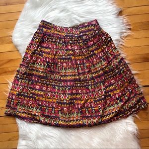 Edme & Esyllte Anthropologie Skirt Floral XS